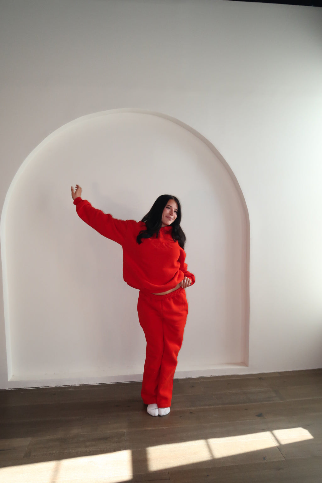 CHERRY BOMB Wide Leg Sweatpant