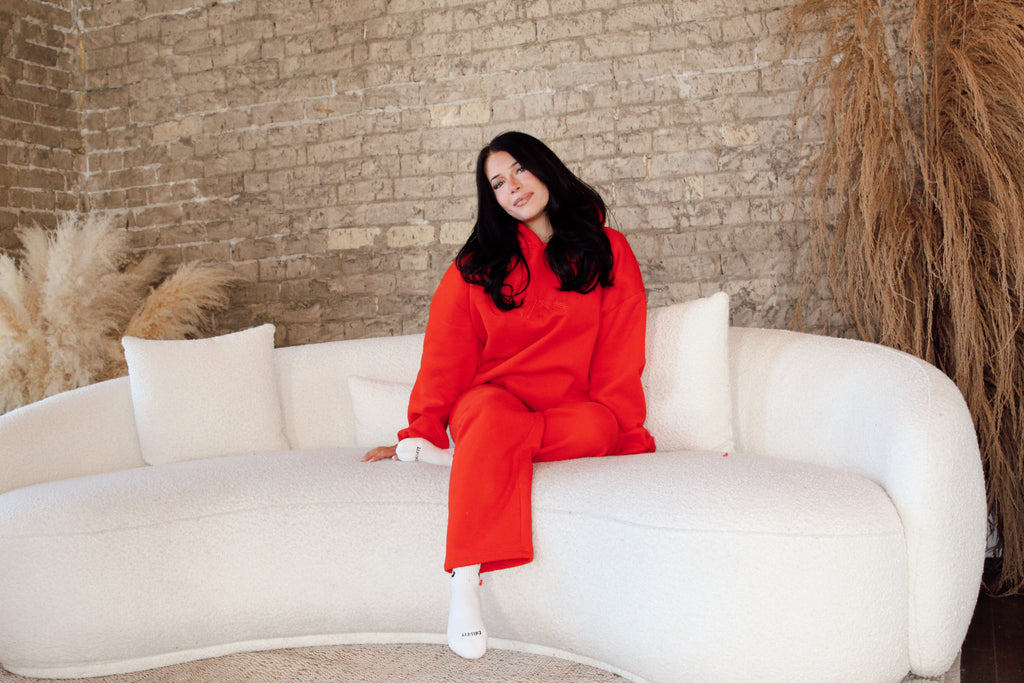 CHERRY BOMB Wide Leg Sweatpant